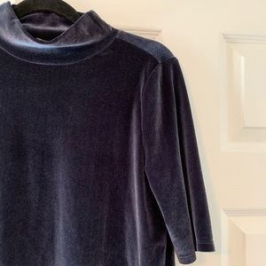 Loft velvet top